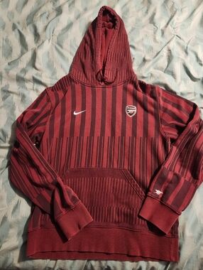 Vintage Y2K Nike Arsenal Hoodie  Football Soccer Men's Size Medium Very Rare